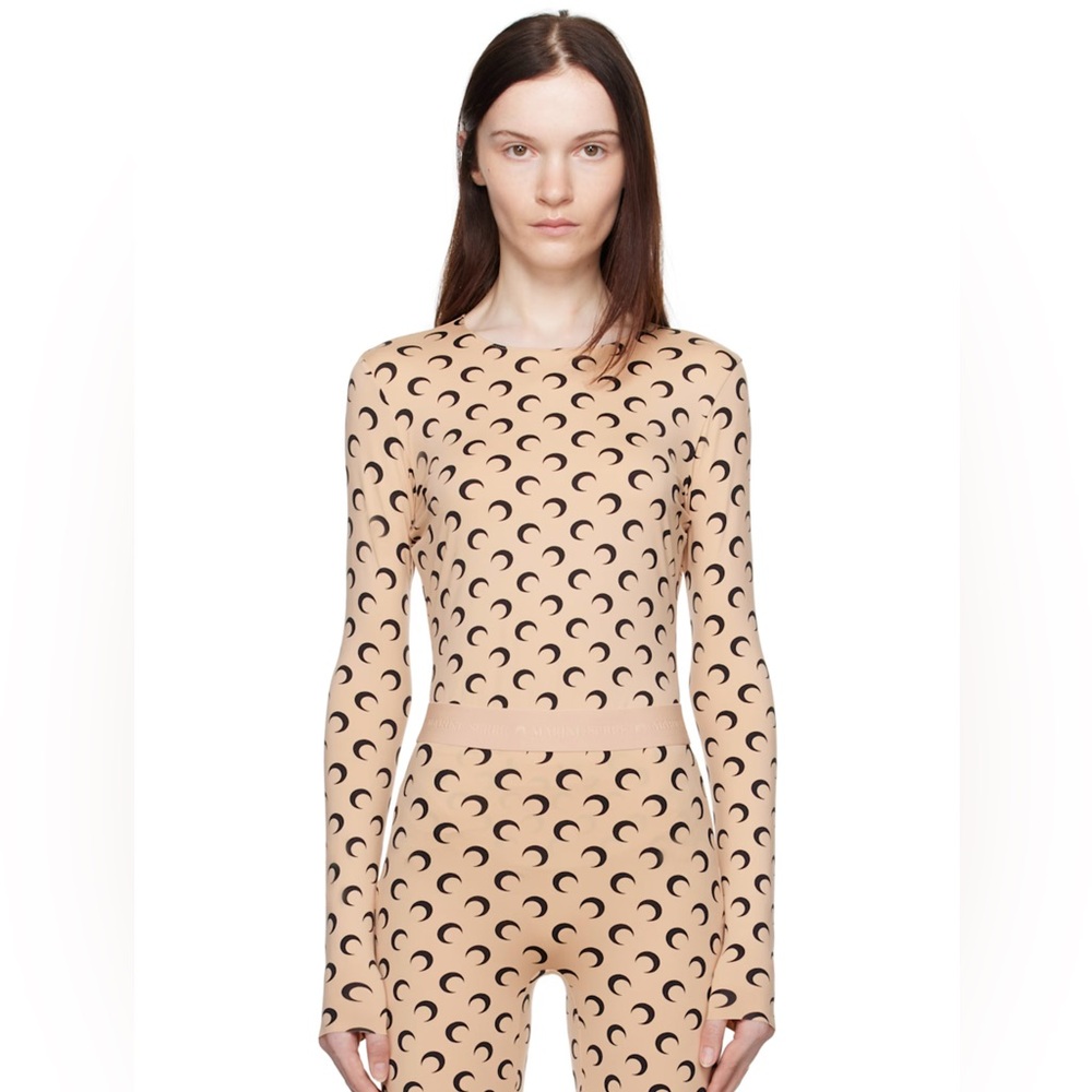Marine Serre Borderline Second Skin Moon Top XS New